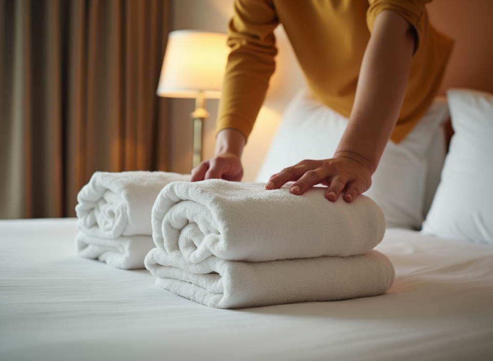 Housekeeping hoteleiro com qualidade e detalhe Stratego.
